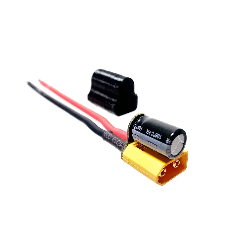 Cable de alimentación con tapón absorbente de picos NewBeeDrone XT60 de 100 mm