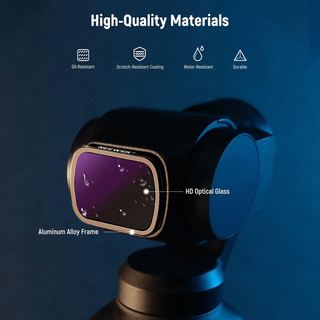 Kit de filtres d'objectif magnétiques NEEWER pour caméra de poche DJI Osmo
