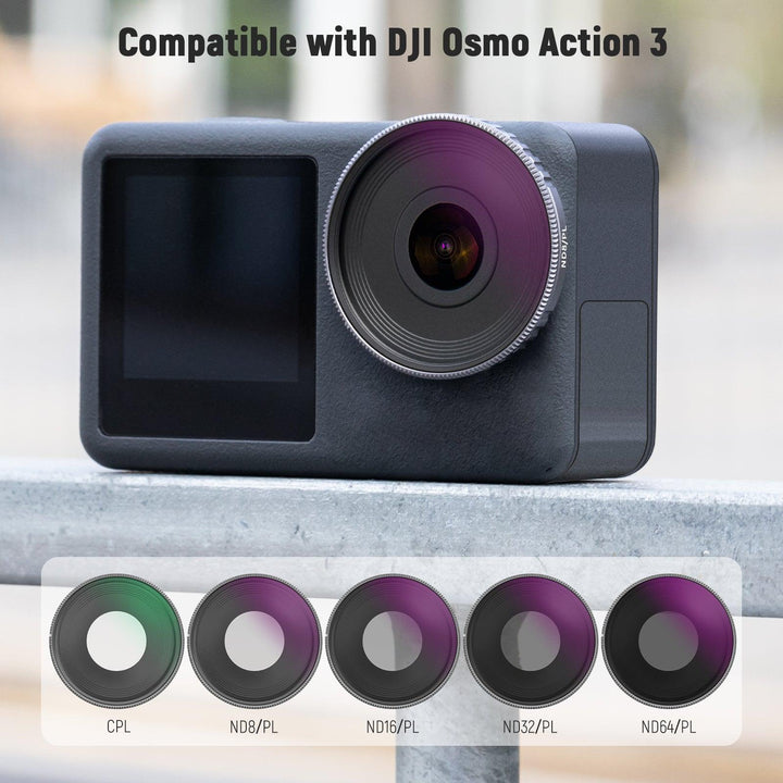 Ensemble de filtres NEEWER ND/CPL pour DJI Osmo Action 3