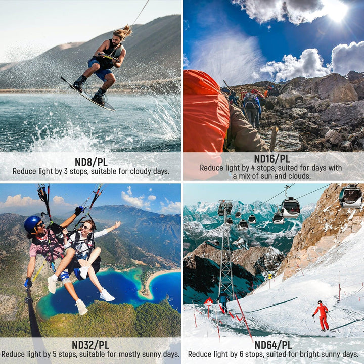 Ensemble de filtres NEEWER ND/CPL pour DJI Osmo Action 3