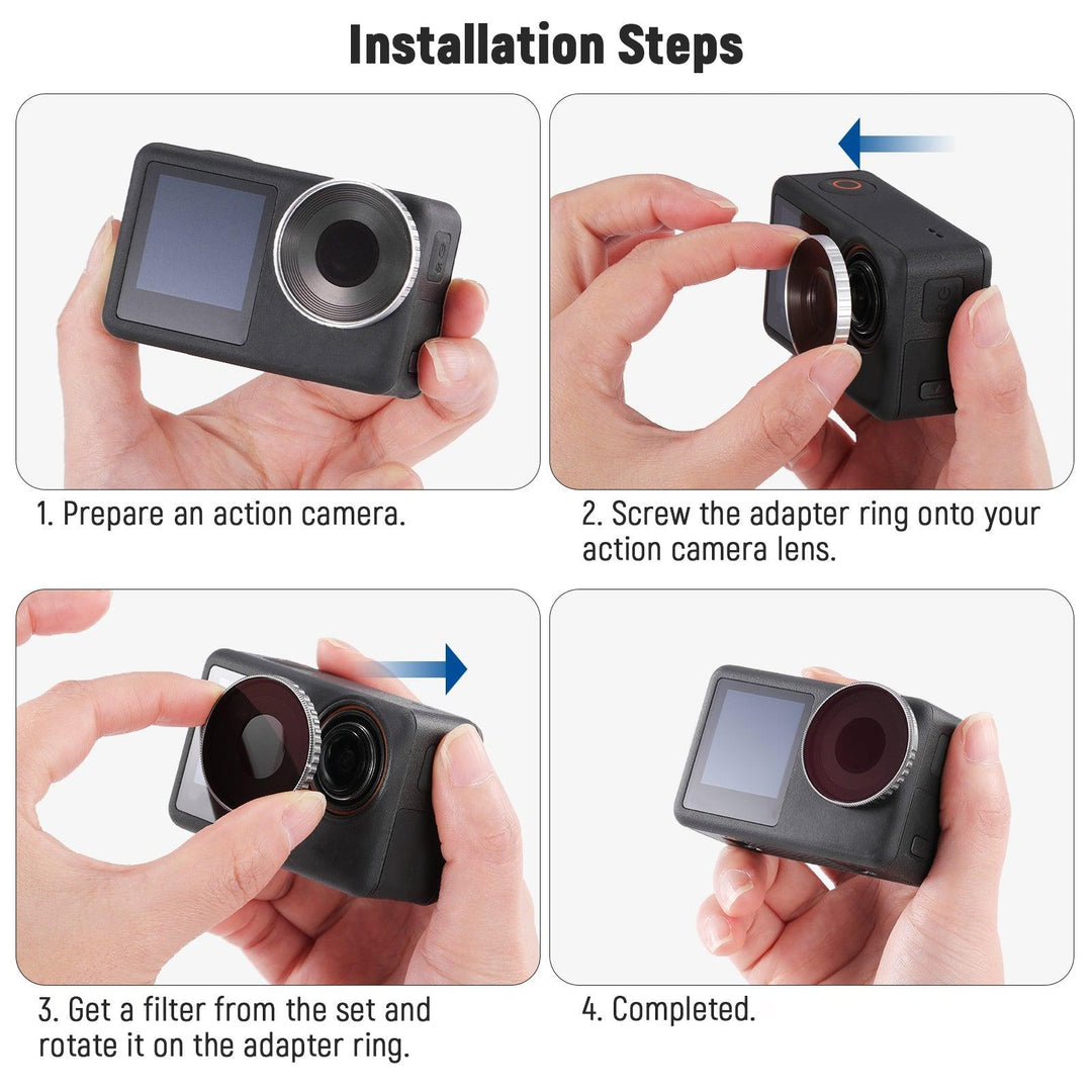 Ensemble de filtres NEEWER ND/CPL pour DJI Osmo Action 3