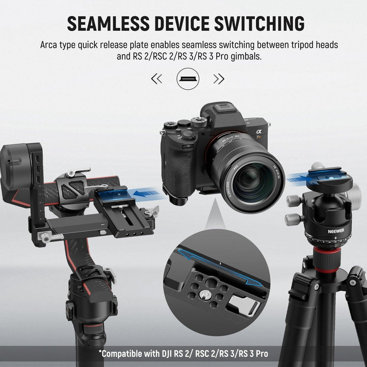 NEEWER CA004B Plaque de base pour appareil photo Sony A7 IV A7R IV A7R V A7S IIIDJI Gimbal