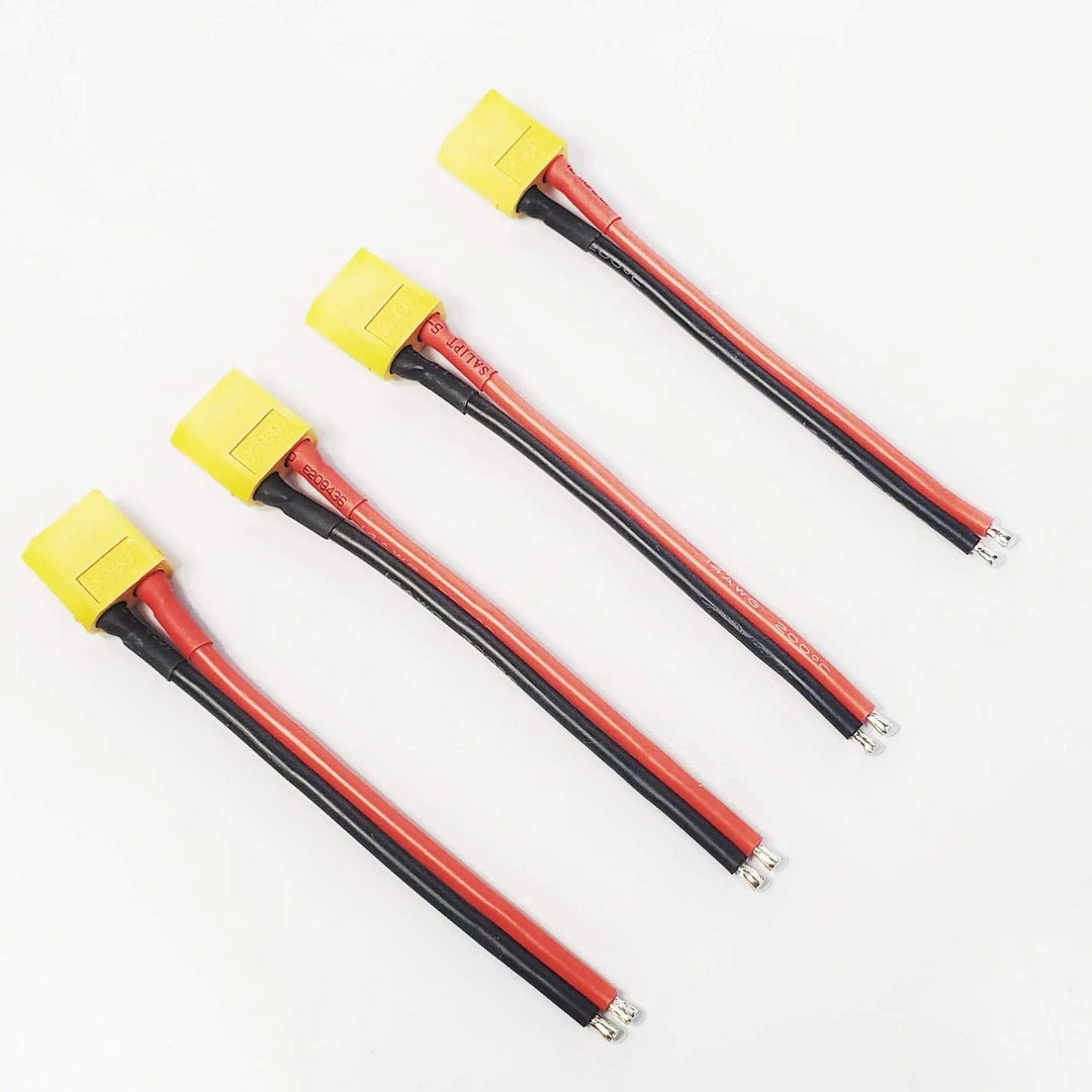 Câble Lipo Pigtail 14AWG NewBeeDrone XT60 (4 pièces)