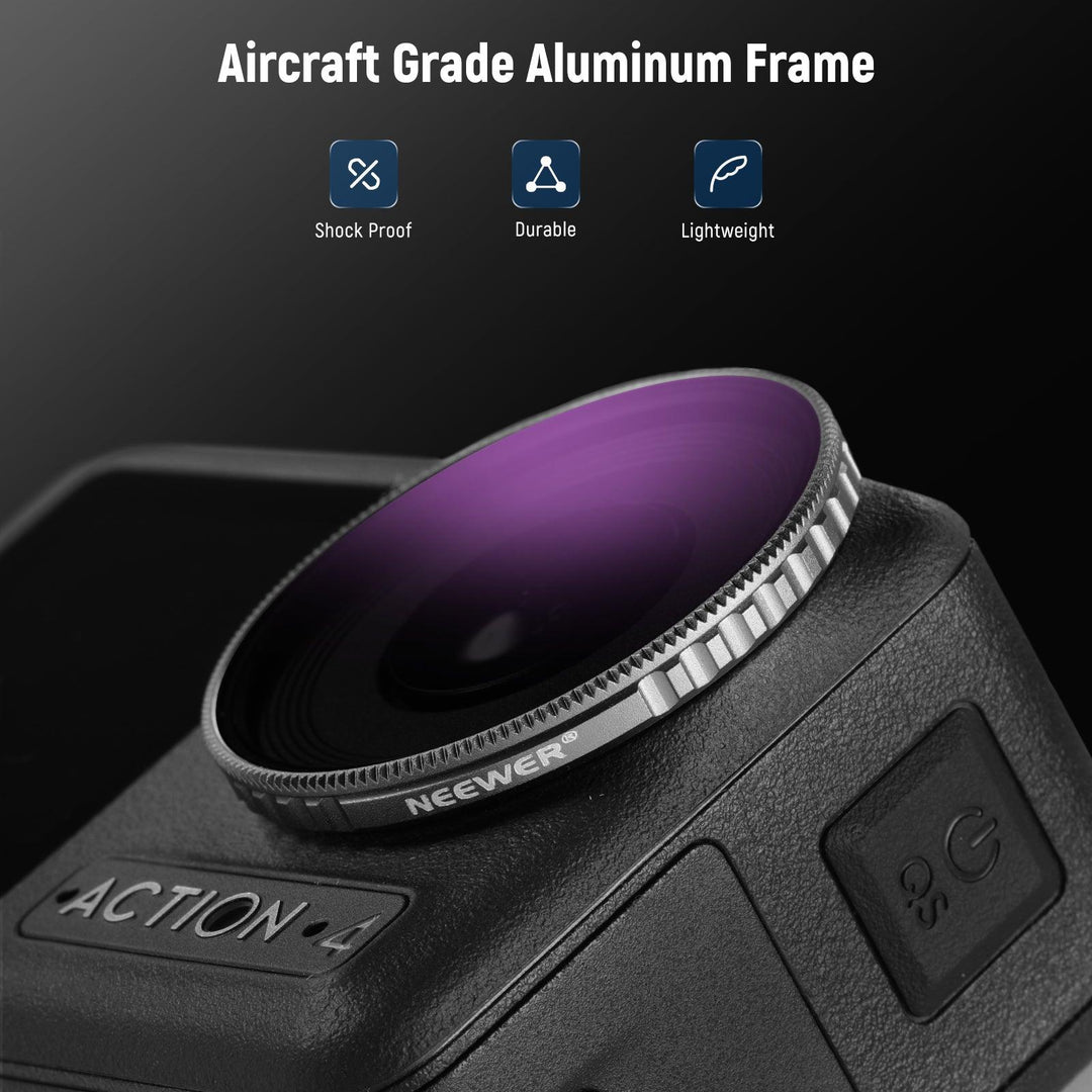Ensemble de filtres NEEWER ND/PL pour DJI Osmo Action 4
