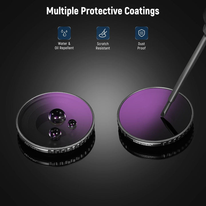 Ensemble de filtres NEEWER ND/PL pour DJI Osmo Action 4