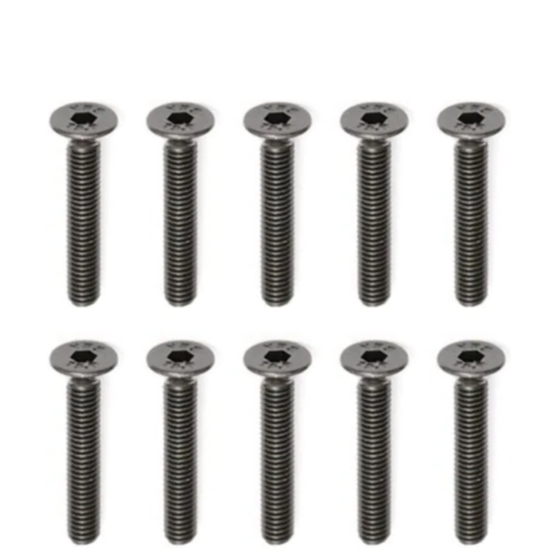 Vis à tête plate M3×18 mm – (lot de 10)