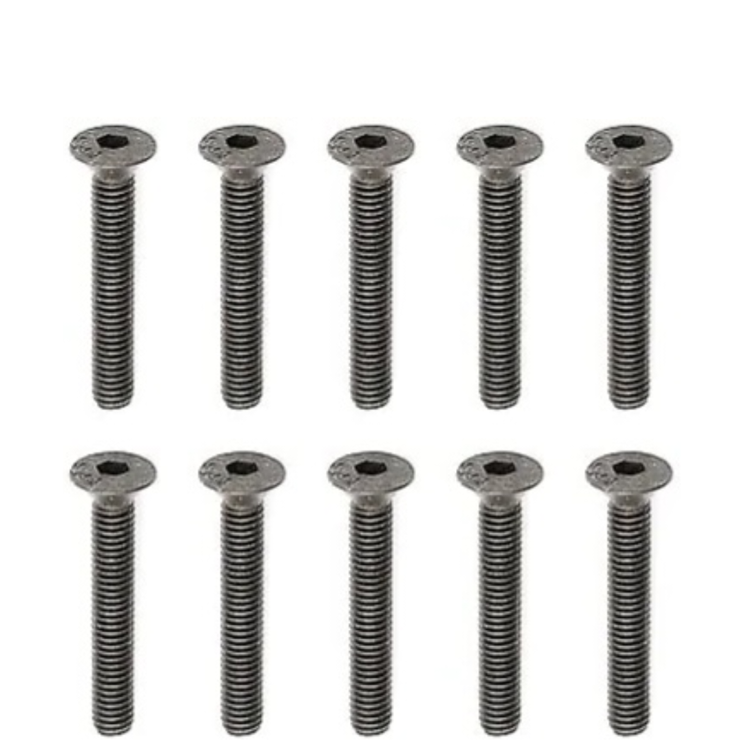 Vis à tête plate M3 × 20 mm – (lot de 10)