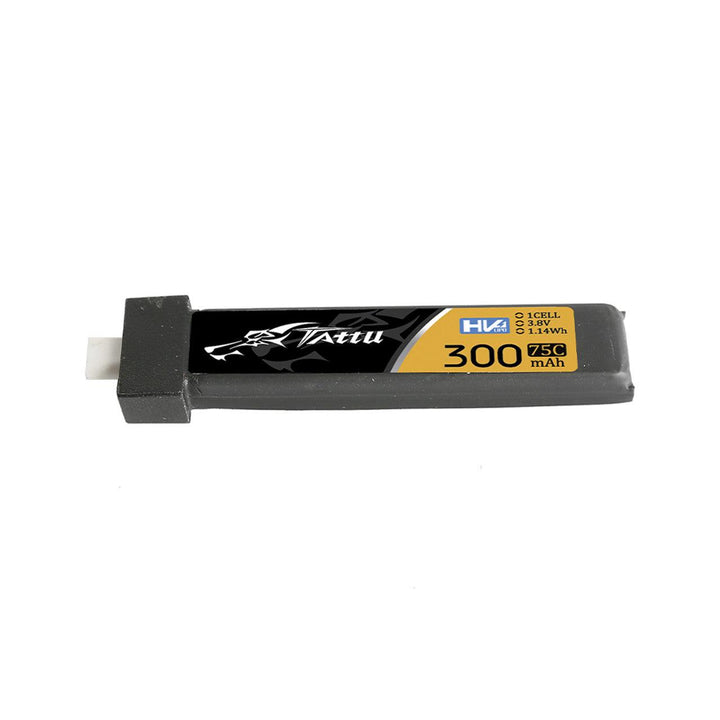 Pack de batteries LiPo haute tension Tattu 300mAh 1S 75C 3,8V avec prise BT2.0 (5 pièces)