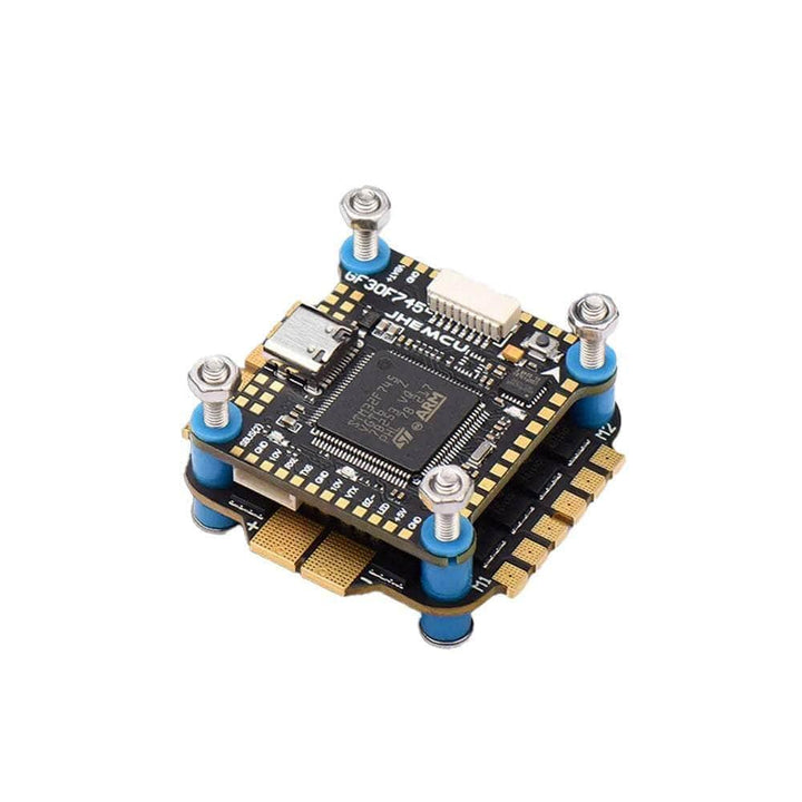 Contrôleur de vitesse JHEMCU F7 3-6S 30x30 (GF30F745 FC / AM32 60A 4 en 1 ESC) - MPU6000