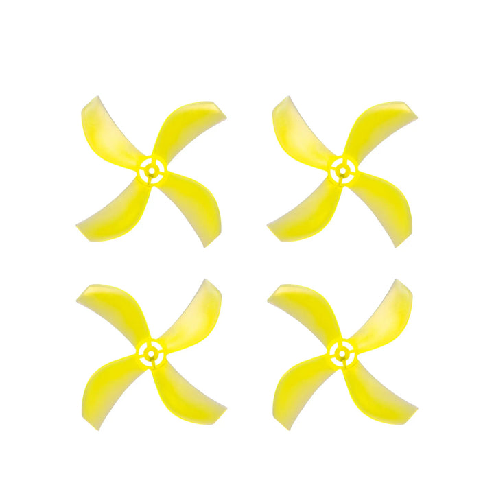 NewBeeDrone Azi 1212-4 / 1,2" Quad-Blade Micro/Whoop FPV Drone Hélices pour arbre de 1 mm (Pack de 8) - Choisissez la couleur