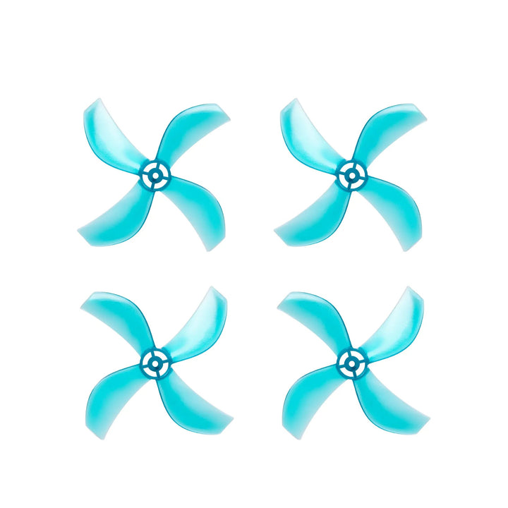 NewBeeDrone Azi 1212-4 / 1,2" Quad-Blade Micro/Whoop FPV Drone Hélices pour arbre de 1 mm (Pack de 8) - Choisissez la couleur