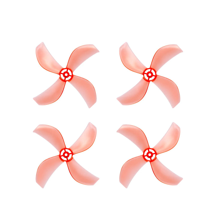 NewBeeDrone Azi 1212-4 / 1,2" Quad-Blade Micro/Whoop FPV Drone Hélices pour arbre de 1 mm (Pack de 8) - Choisissez la couleur
