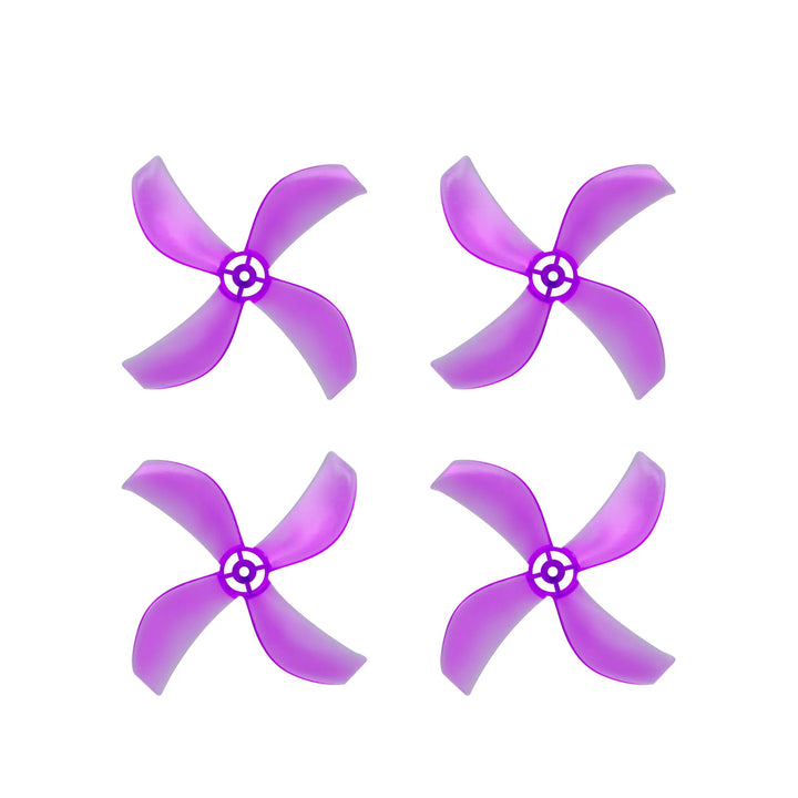 NewBeeDrone Azi 1212-4 / 1,2" Quad-Blade Micro/Whoop FPV Drone Hélices pour arbre de 1 mm (Pack de 8) - Choisissez la couleur