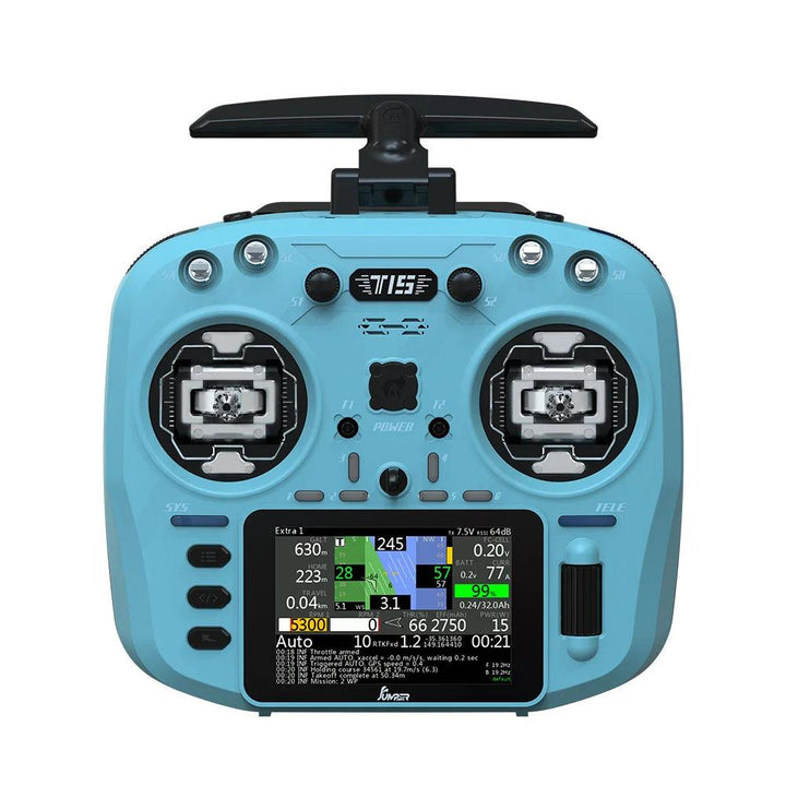 Émetteur radio Jumper T15 ELRS 2,4 GHz avec écran tactile 3,5" + cardans Hall - Choisissez la couleur
