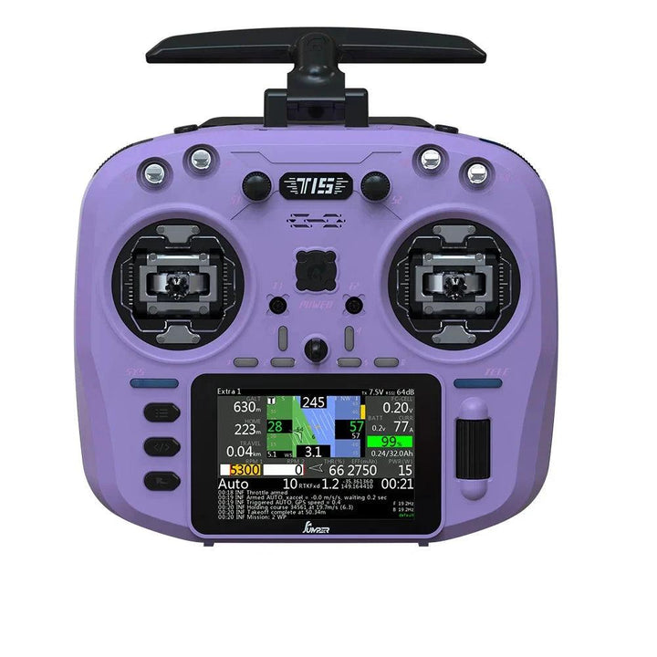 Émetteur radio Jumper T15 ELRS 2,4 GHz avec écran tactile 3,5" + cardans Hall - Choisissez la couleur