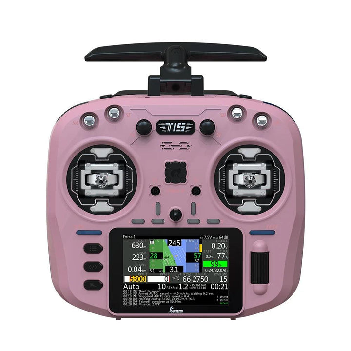 Émetteur radio Jumper T15 ELRS 2,4 GHz avec écran tactile 3,5" + cardans Hall - Choisissez la couleur