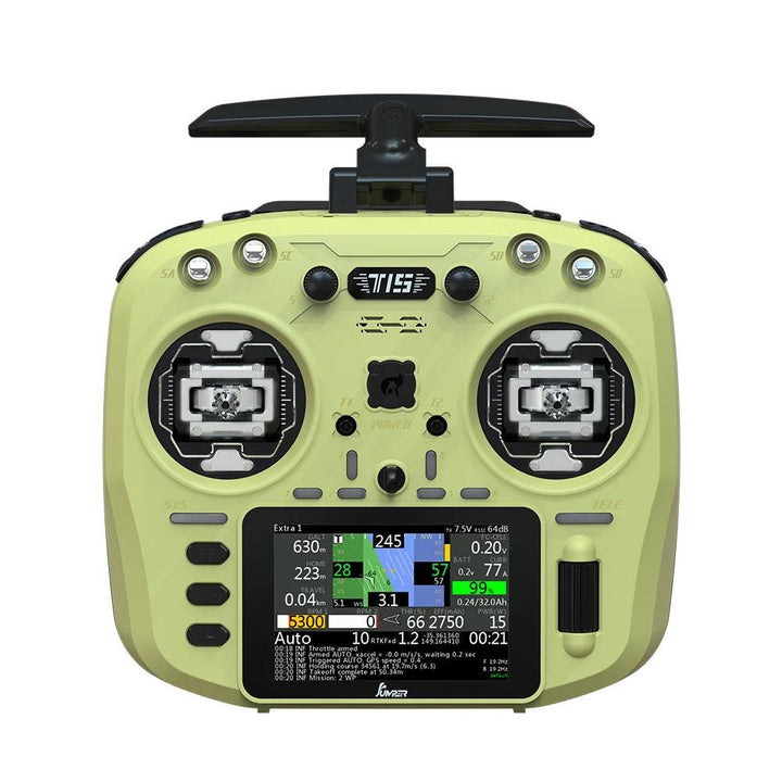 Émetteur radio Jumper T15 ELRS 2,4 GHz avec écran tactile 3,5" + cardans Hall - Choisissez la couleur