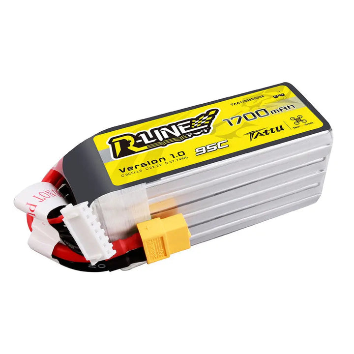 Batería Lipo Tattu X NewBeeDrone R-Line 1700mAh 22,2V 95C 6S1P con conector XT60