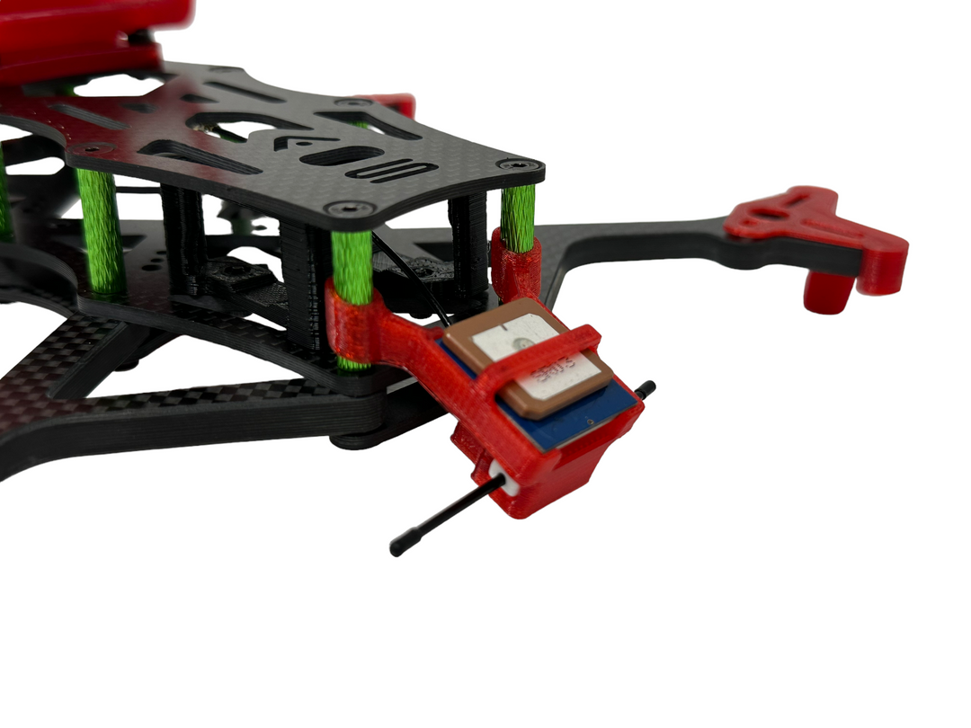 TBS M8.2 GPS Module Standoff Mount w/ Ghost qT (3D Print Only)