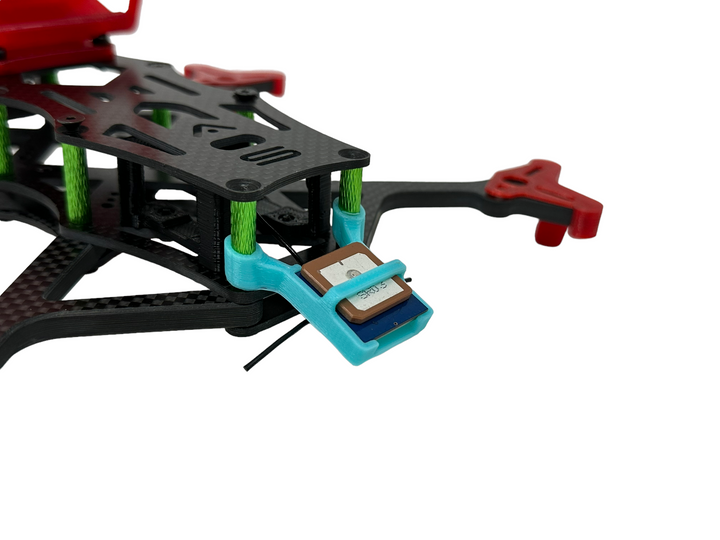 Support de montage pour module GPS Foxeer M10Q 250 5883 avec ELRS EP1 (impression 3D uniquement) (entretoises de 4 mm)