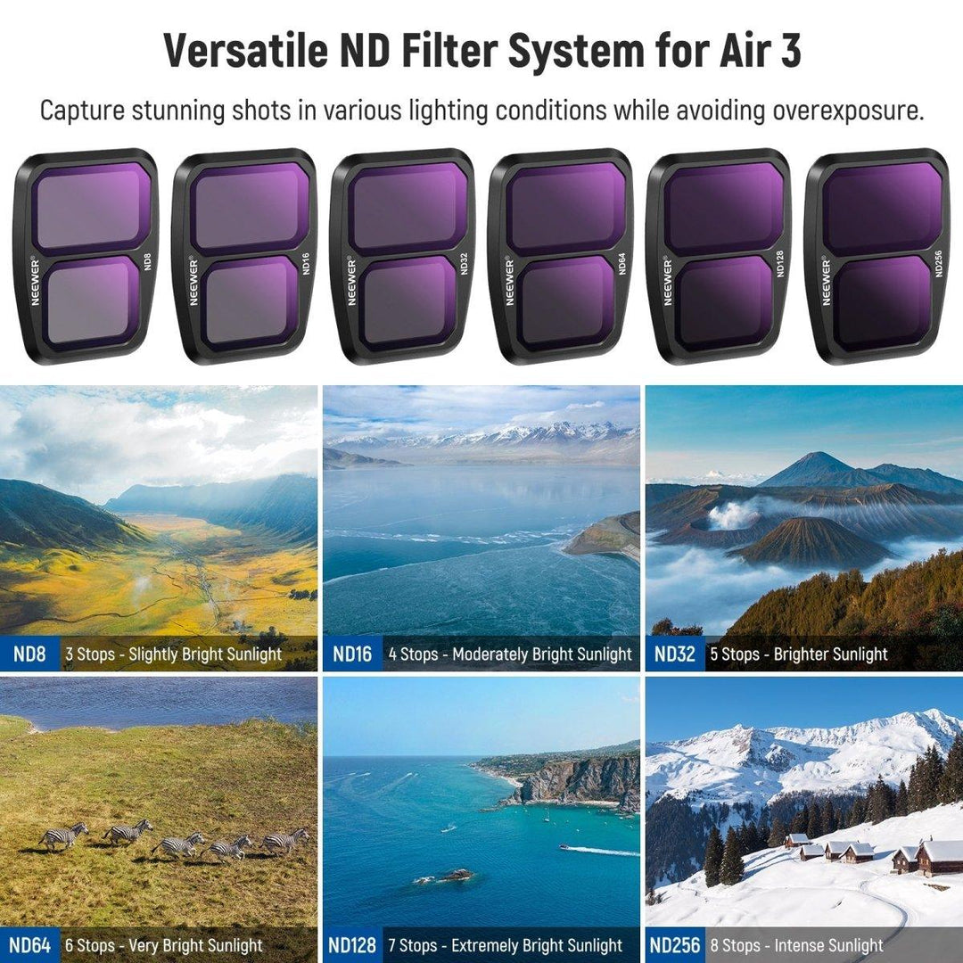 NEEWER ND & Effect Filter Set For DJI Air 3 at WREKD Co.