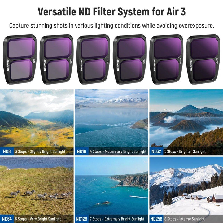 NEEWER ND & Effect Filter Set For DJI Air 3 at WREKD Co.