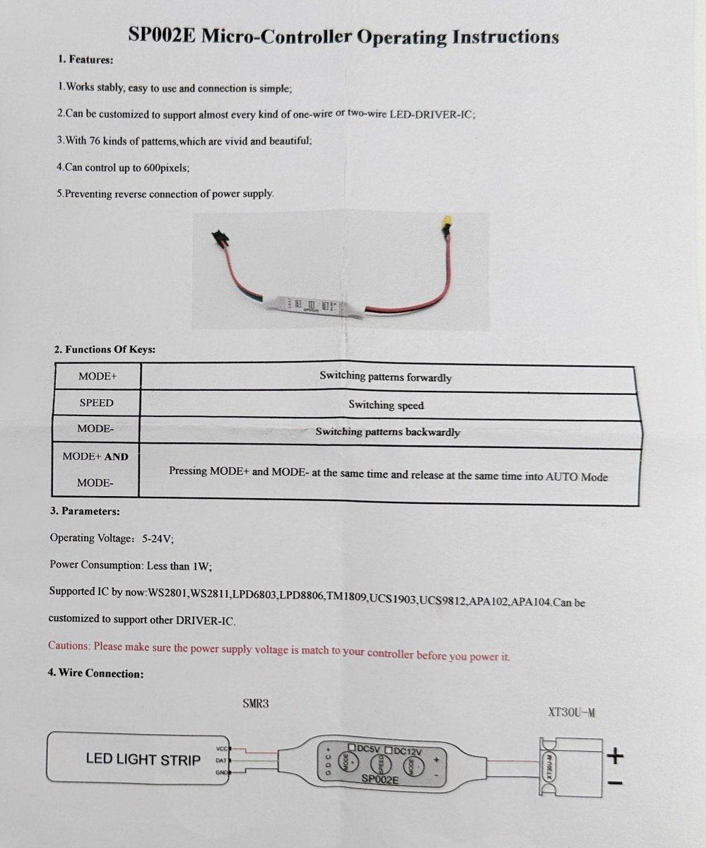 SP002E LED Controller at WREKD Co.