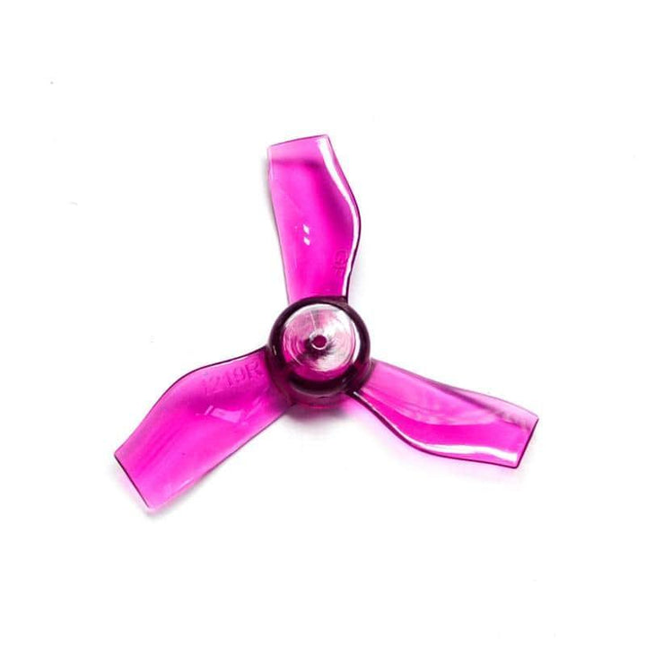 Gemfan 31mm 1219-3 / 1.2" Tri-Blade Micro/Whoop FPV Drone Hélices pour arbre de 1 mm (Pack de 8) - Choisissez la couleur