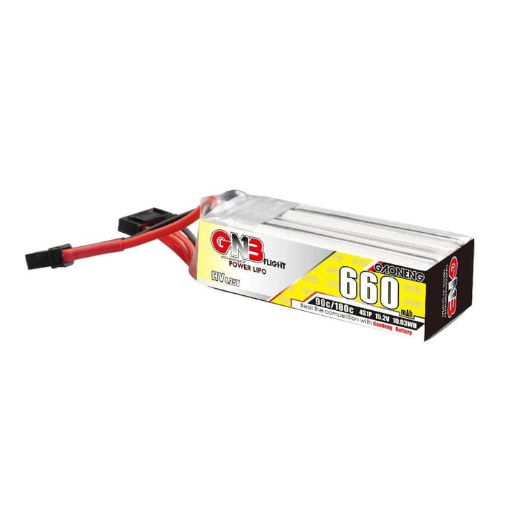Gaoneng GNB 15.2V 4S 660mAh 90C LiHV Micro Battery (Long Type) - XT30 at WREKD Co.