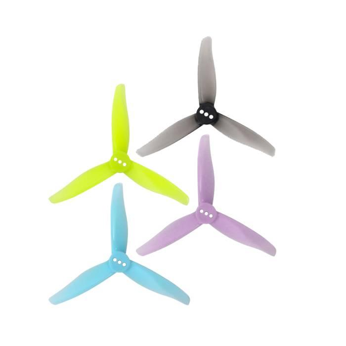 Gemfan 3016-3 Tri-Blade 3" T-Mount Propeller (2CCW+2CW) - Choose Color / Shaft Size at WREKD Co.