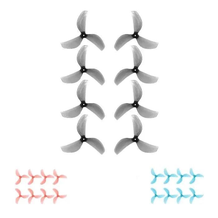 Gemfan 45mm-3 Tri-Blade 1.5mm Shaft Propellers (4CW+4CCW) - Choose Color at WREKD Co.