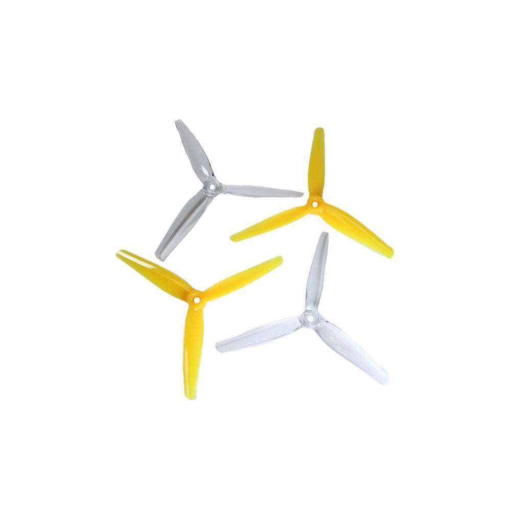 HQ Prop ETHIX P3.3 5.1x3.3x3 Tri-Blade 5" Prop 4 Pack - Mango Lassi at WREKD Co.
