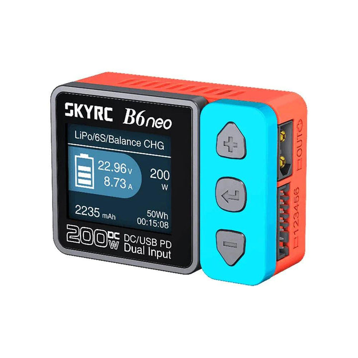 Cargador inteligente SkyRC B6 Neo 200w 10A 1-6S DC XT60 - Elige el color