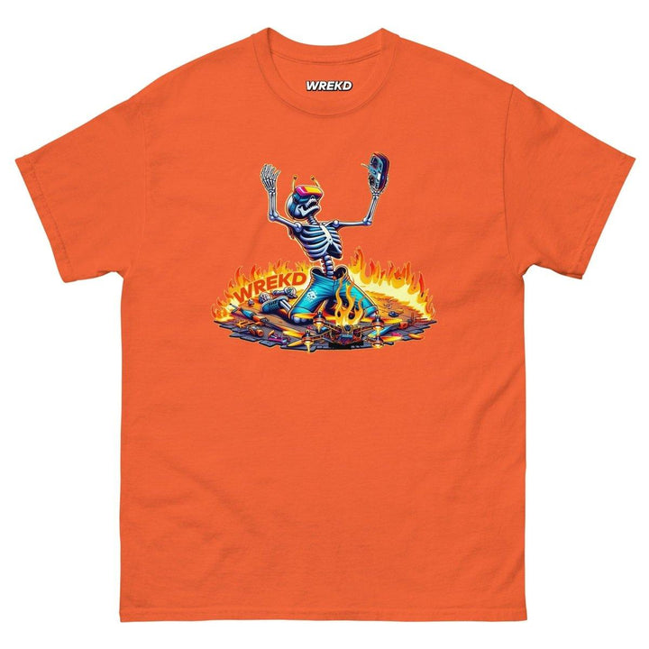 WREKD Skeleton Last Pack, Now Dying Inside Men's Tee - Choose Color at WREKD Co.