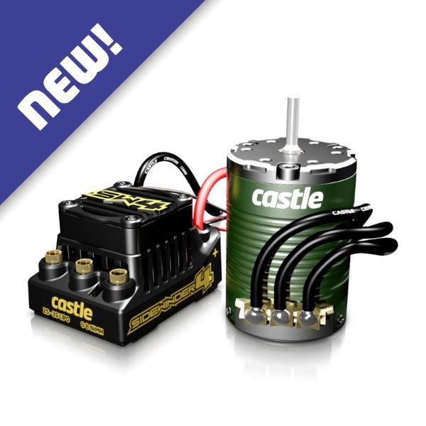 Castle Creations SW4 Sidewinder Sensorless WP ESC 1406 6900KV Sensor Motor COMBO