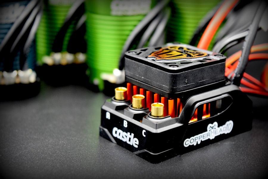 CASTLE CREATIONS COPPERHEAD 10 SENSORED ESC SCT EDITION 1410-3800KV 5MM MOTOR