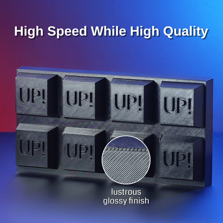 GT-3 High Speed PETG Filament, Glossy, 1.75mm, +/-0.04mm, 1KG, Black White Transparent