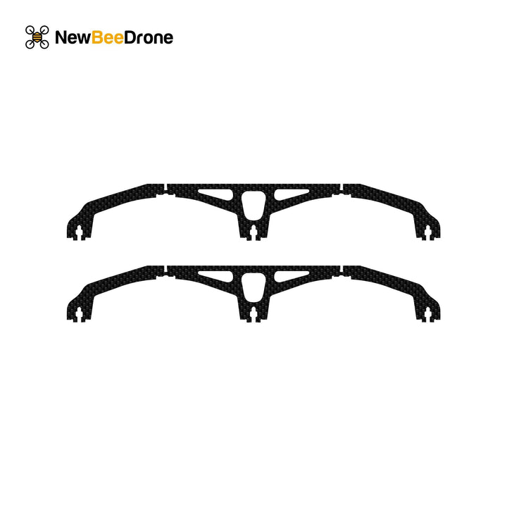 NewBeeDrone CinemAh Carbon Fiber Frame Replacement Parts  - Main Plate, Side Plates, Motor Mounts, Etc.