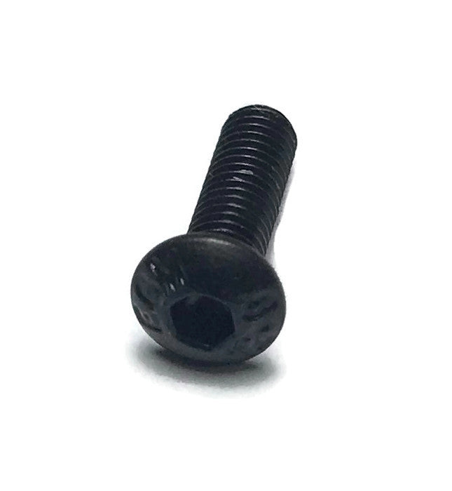 M3 x 10mm, Steel, Button Head Screw (10 pieces) - Black, 10mm