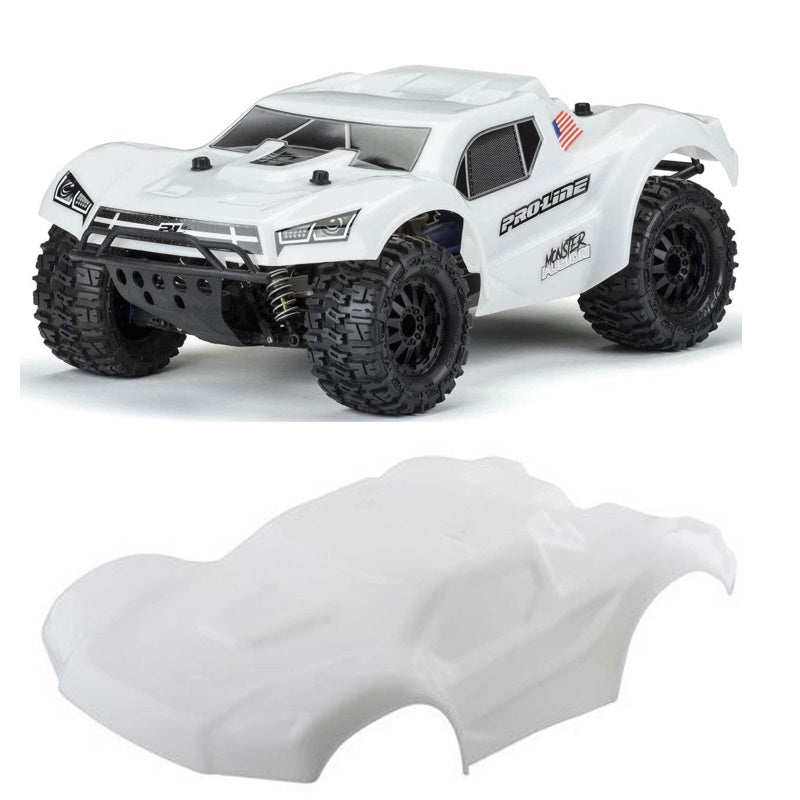 Pro-Line PRO349815 Pre-Cut Monster Fusion Bash Armor White Body: SCT