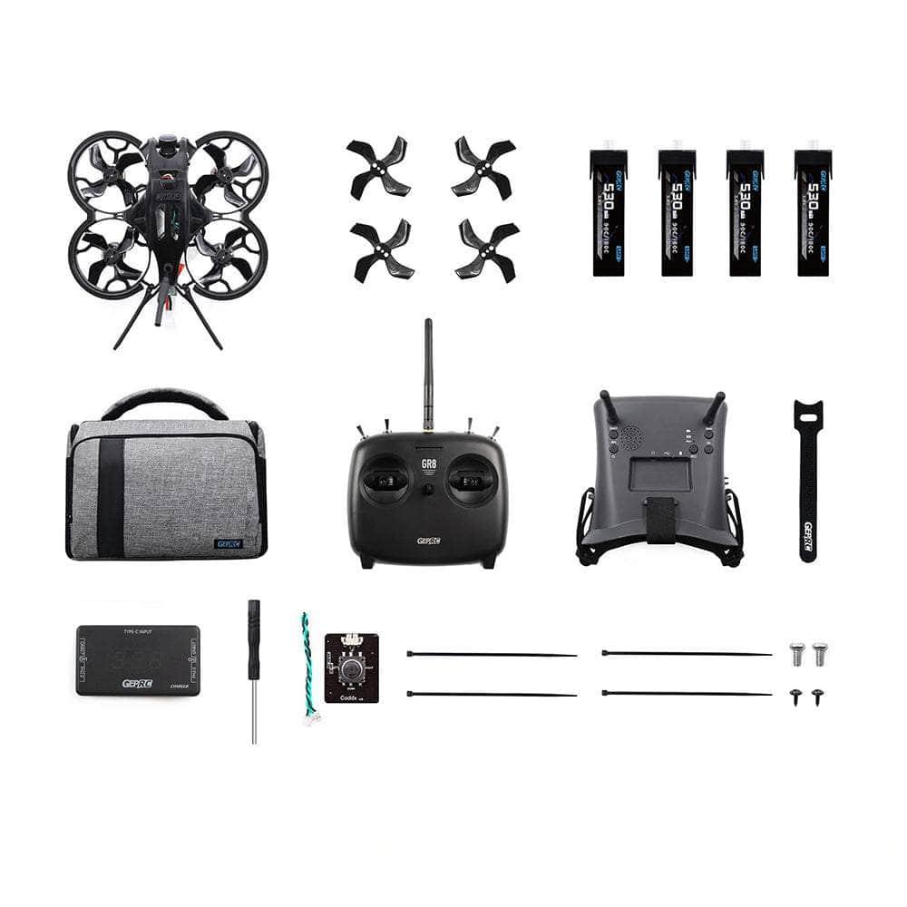 (PRE-ORDER) GEPRC RTF TinyGO 4K FPV Whoop Analog Kit w/ Goggles, ELRS Radio Transmitter, Case & Drone