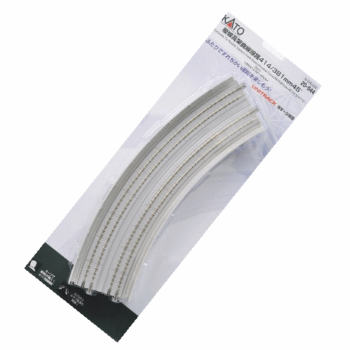 Kato 20-544 N Scale 381mm/414mm Radius 45º  CS Double Track Superelevated Curve