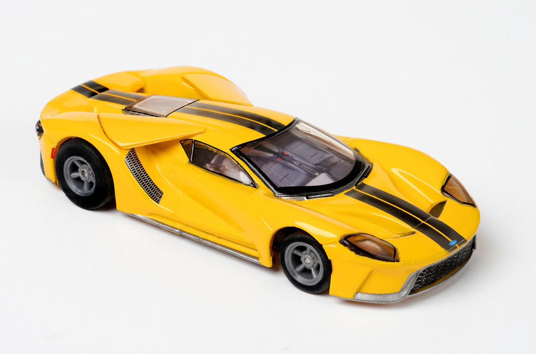 AFX 22029 Ford GT Triple Yellow MegeG+ Mega G+ Ho slot car AFX22029