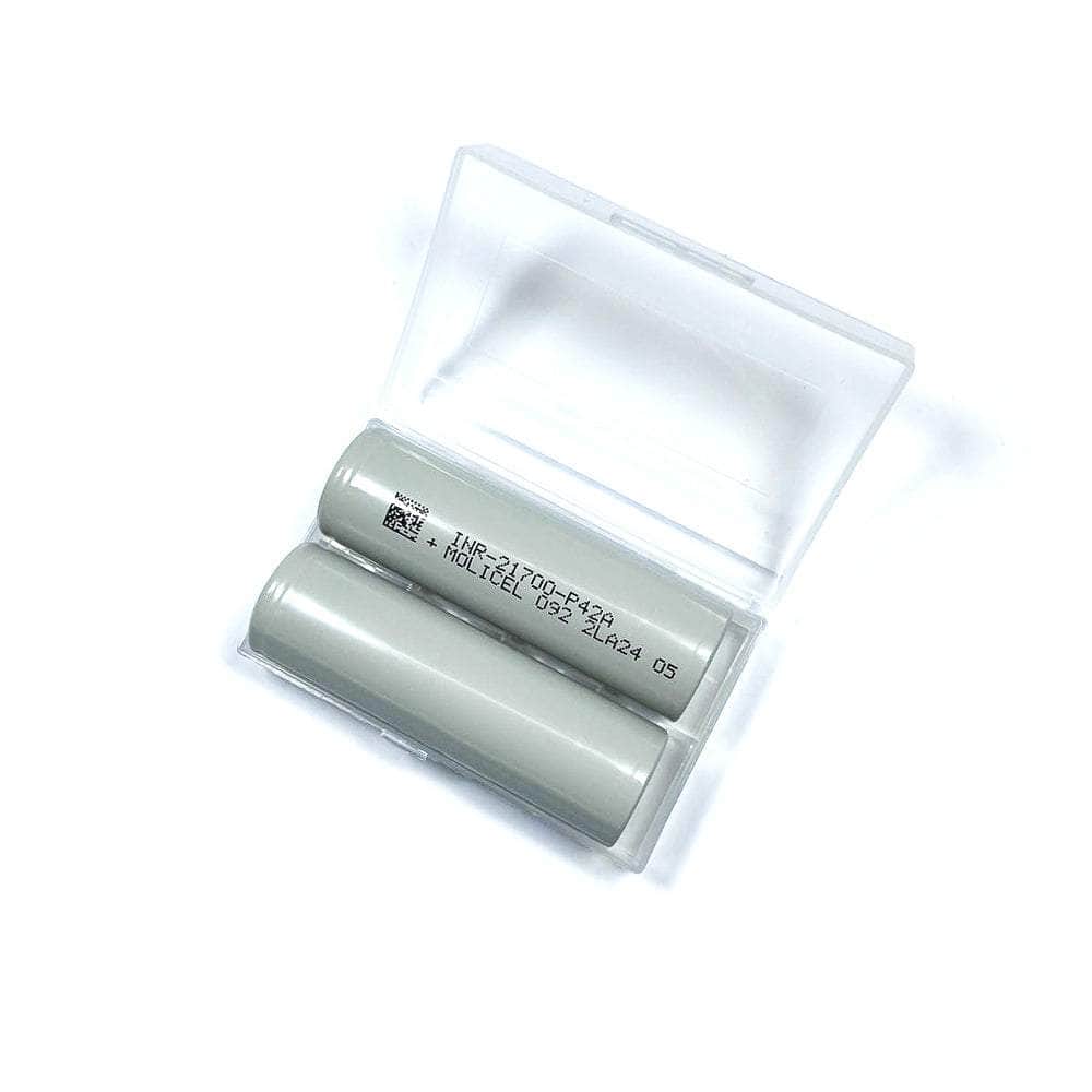 Lot de 2 batteries lithium-ion Molicel P42A 4200 mAh 21700