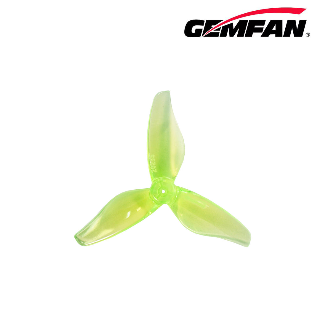 Gemfan Hurricane 2023S-3 / 2" Tri-Blade Micro/Whoop FPV Drone Props for 1.5mm Single-hole Shaft (8 Pack) - Choose Color