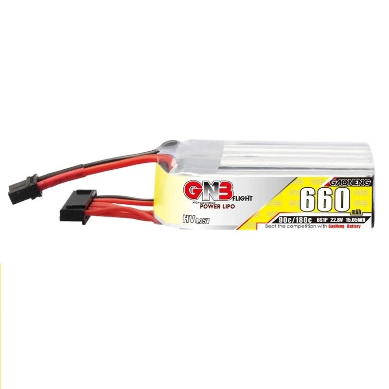 GNB 660mAh 22.8V 6S 90C  HV Lipo Battery - XT30