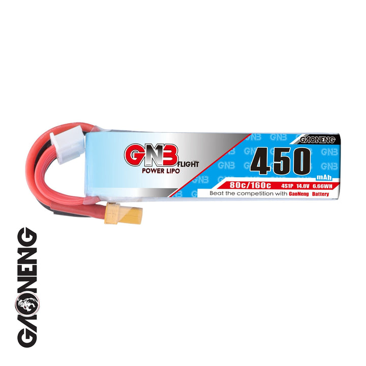 GNB 450mAh 14.8v 4S 80C - XT30 Lipo Battery