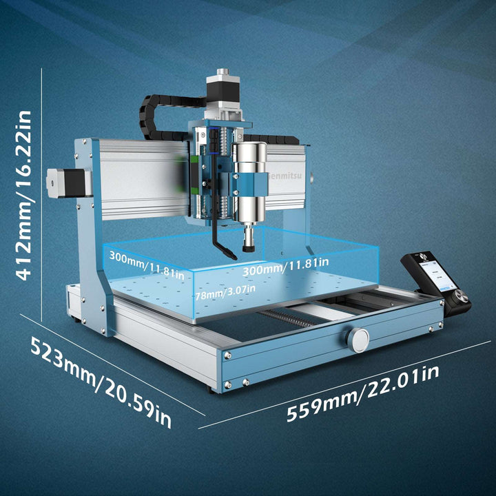 3030-PROVer Ultra Desktop CNC Router for High Precision Metalworking, with Linear Guide & Ball Screw Motion