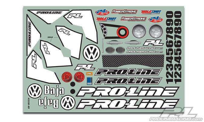 Pro-Line 3238-63 VW Full Fender Baja Bug Clear Body Slash