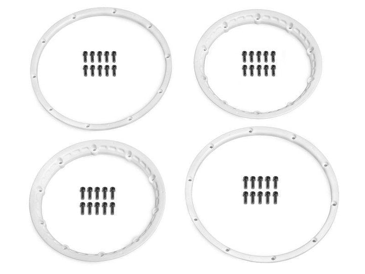 HPI 3270 Heavy Duty Wheel Bead Lock RIings (White/ 2pcs)/Protects Tires Baja